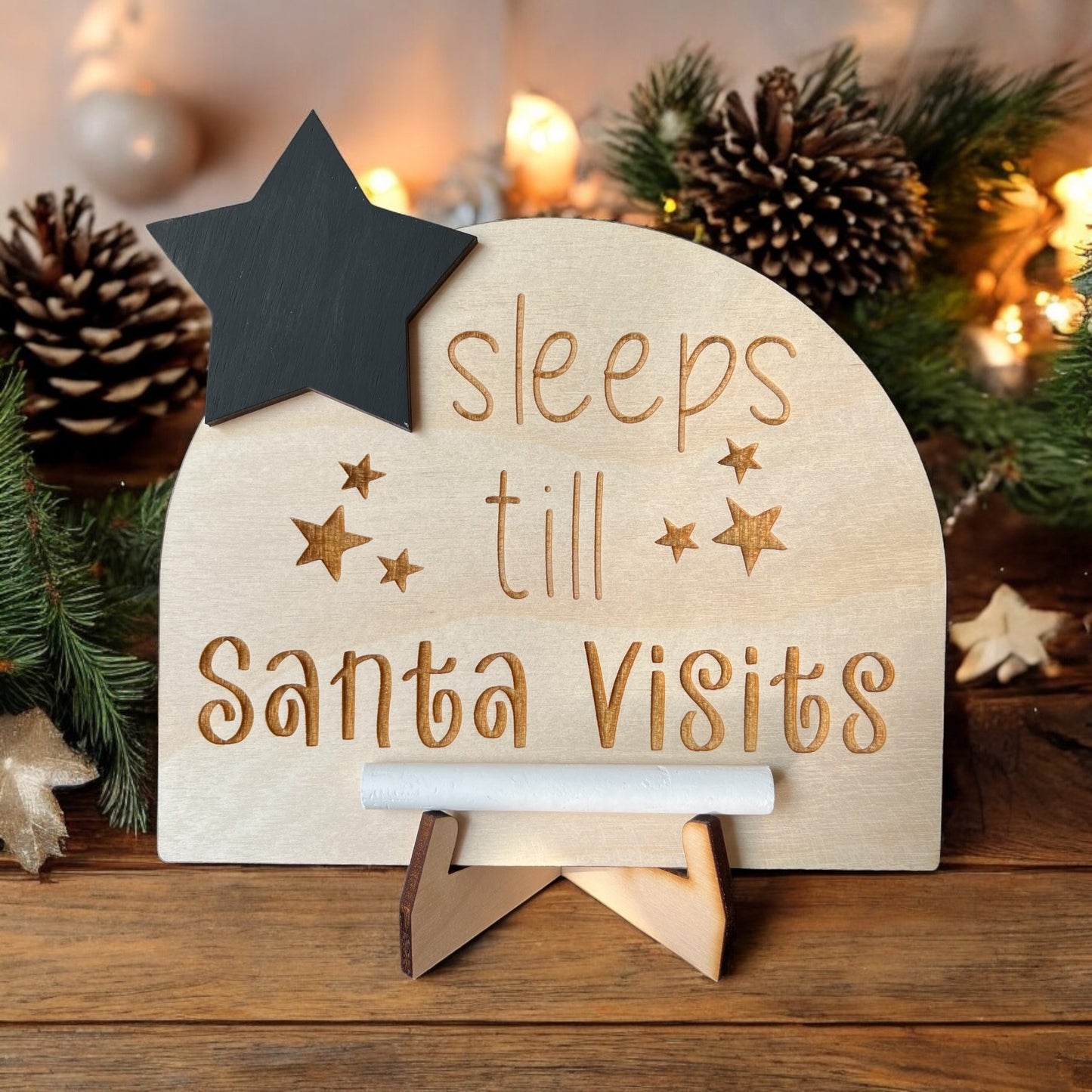 Personalised Sleeps till Santa Visits Countdown