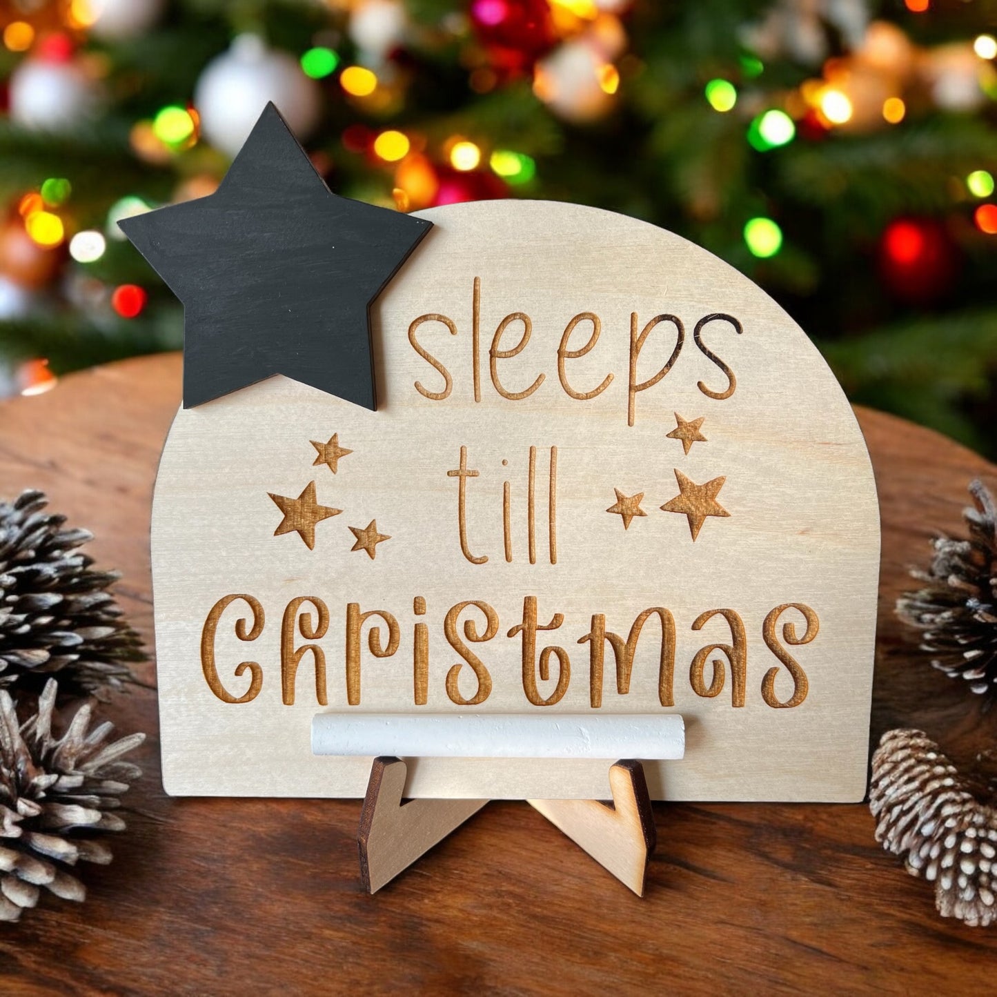 Personalised Sleeps till Christmas Countdown