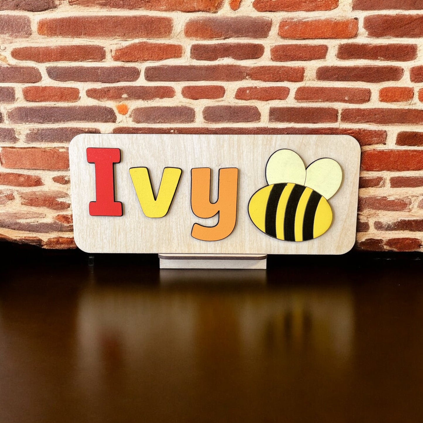 Personalised Name Puzzle with a Buzzy Bee