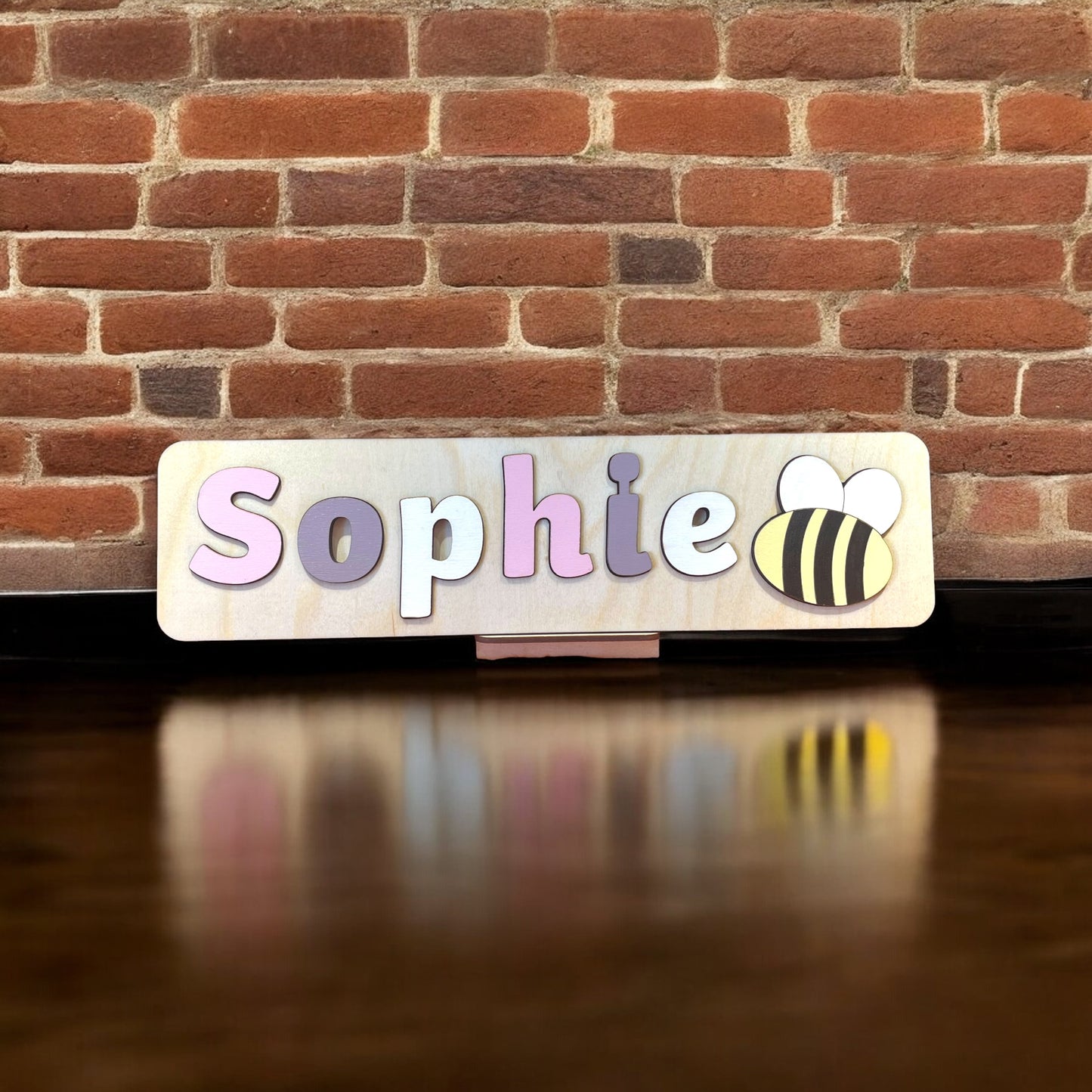 Personalised Name Puzzle with a Buzzy Bee