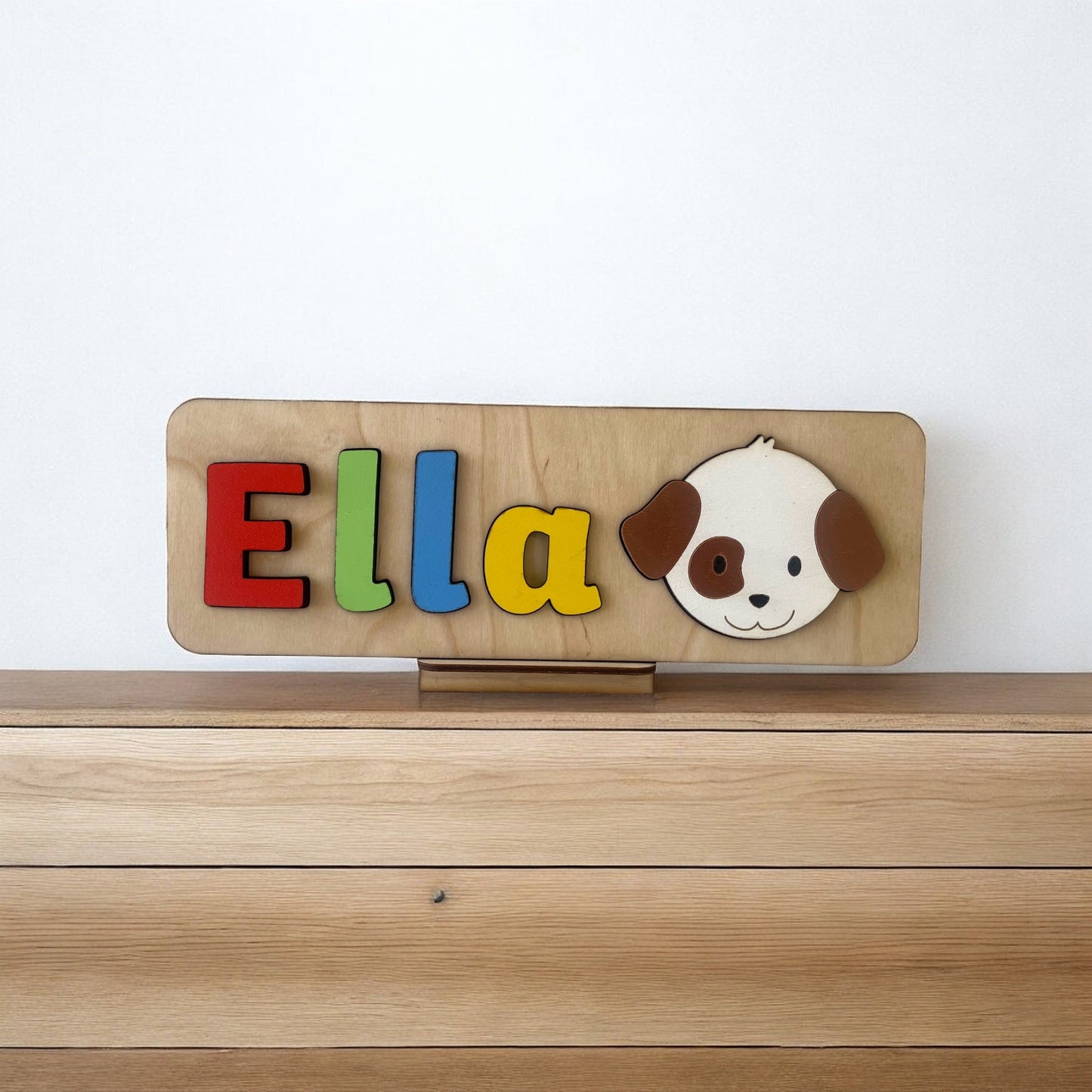 Personalised Name Puzzle with a Dog