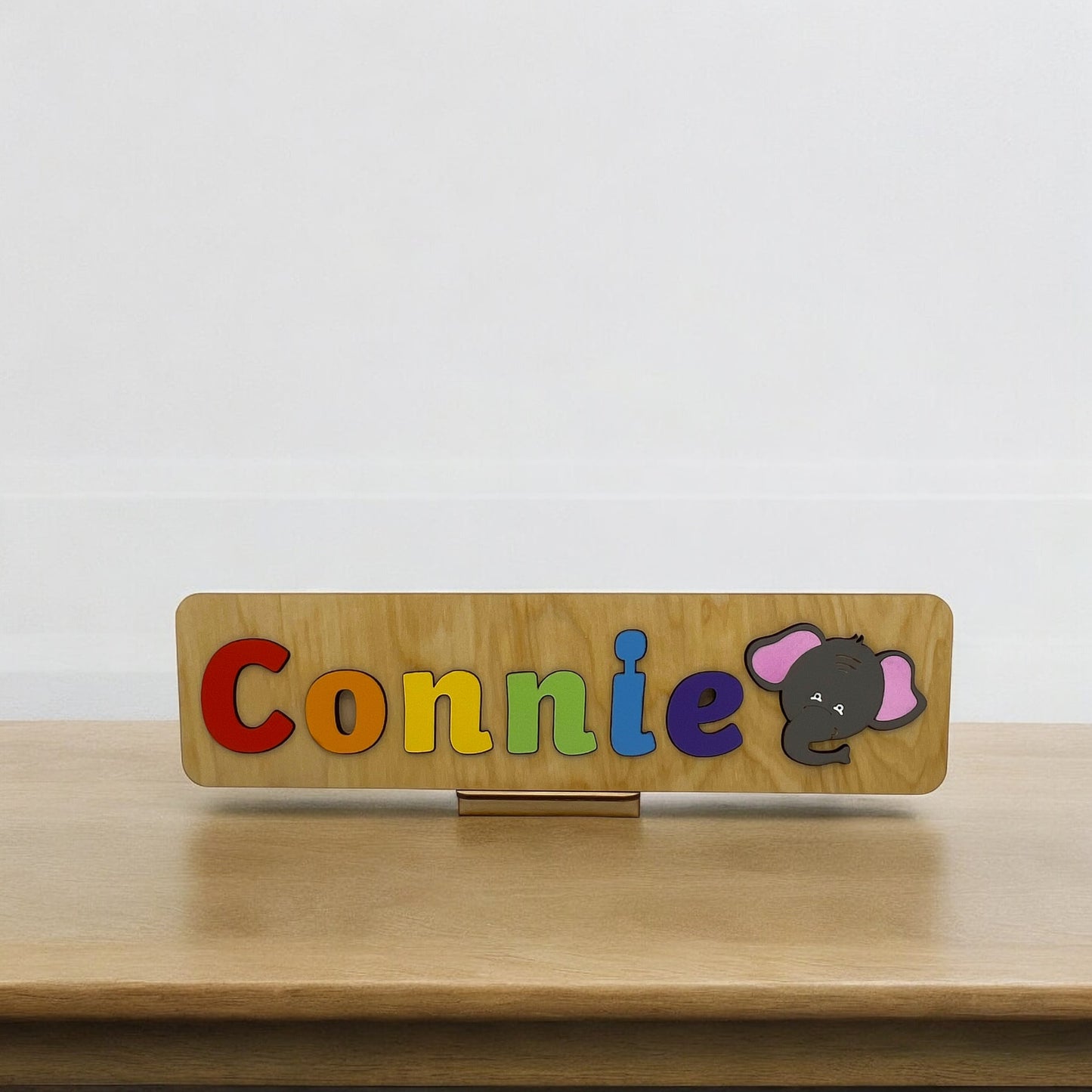 Personalised Name Puzzle with a Elephant