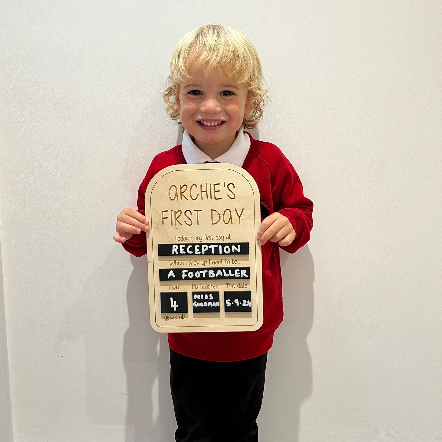 My First Day Memory Board