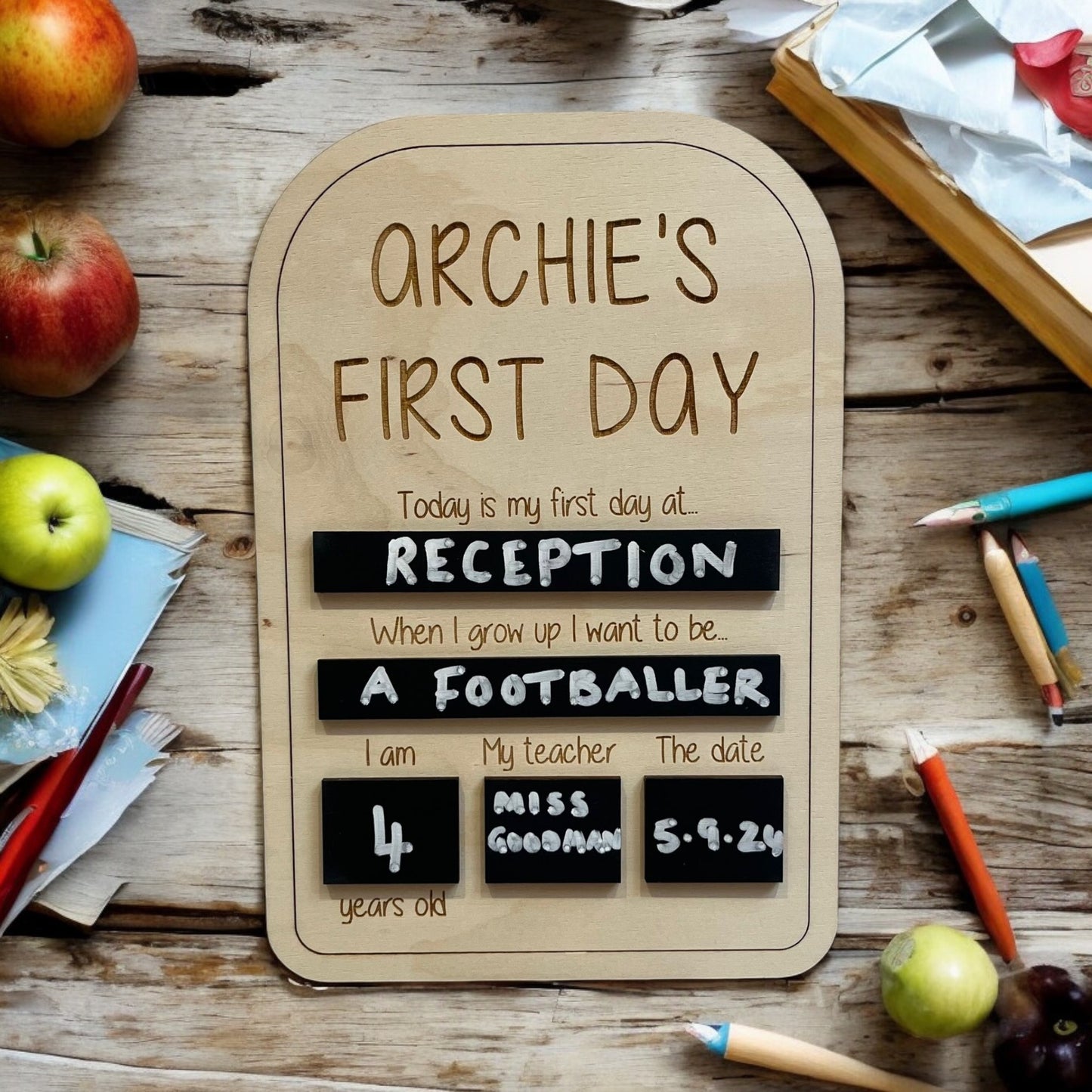 My First Day Memory Board