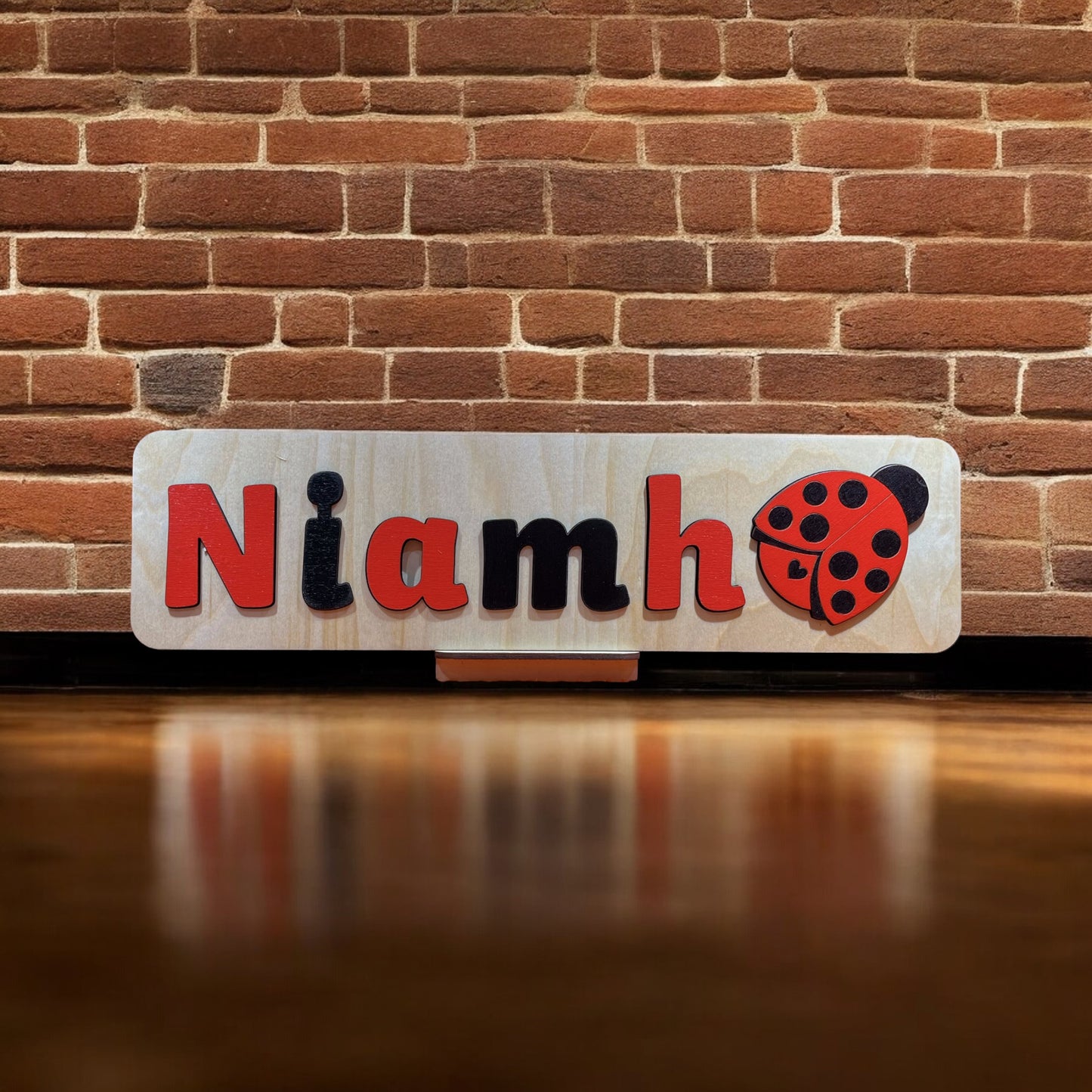 Personalised Name Puzzle with a Ladybird