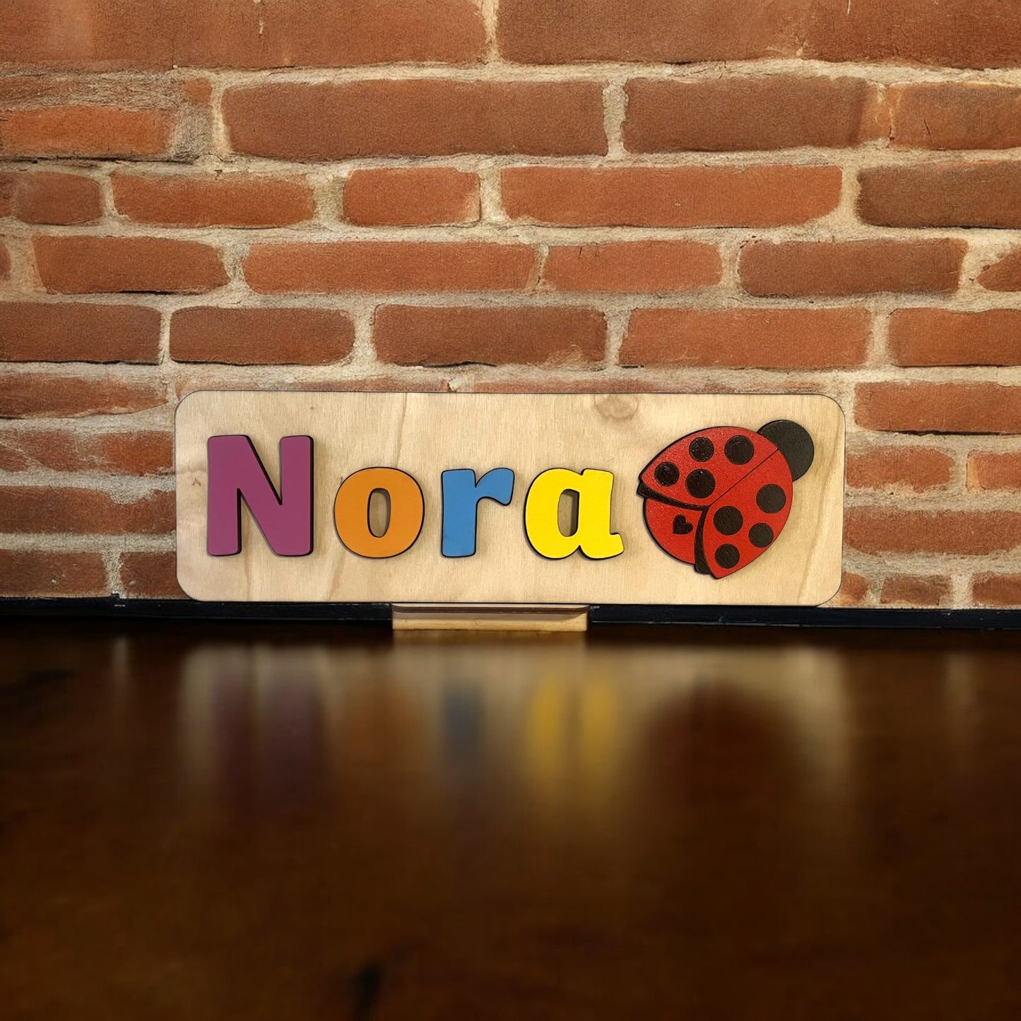 Personalised Name Puzzle with a Ladybird