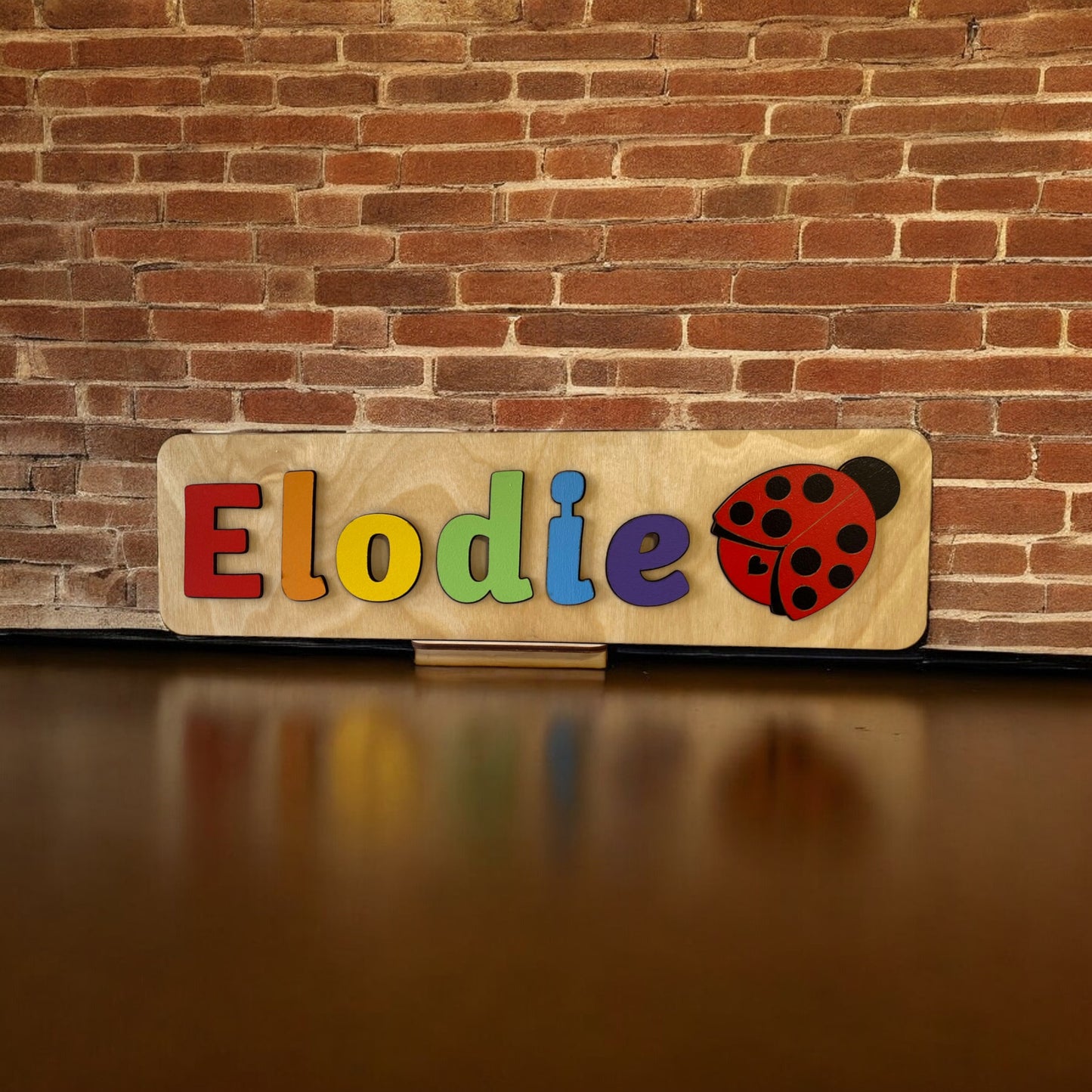 Personalised Name Puzzle with a Ladybird