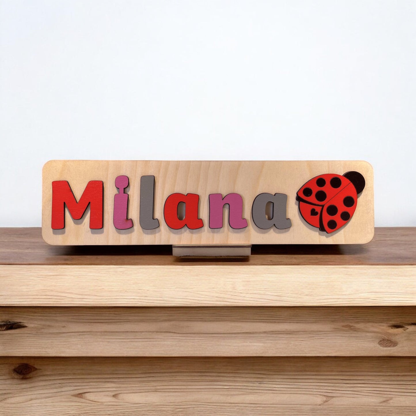 Personalised Name Puzzle with a Ladybird