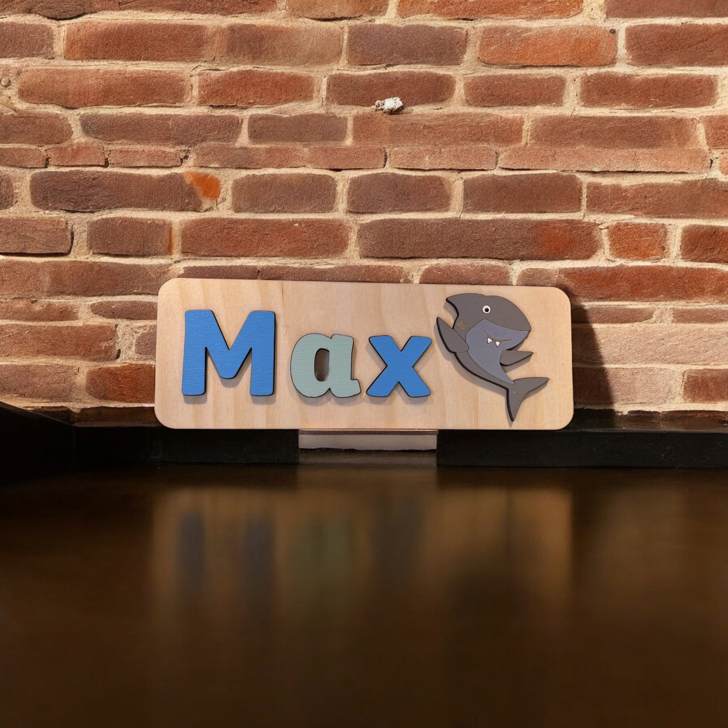 Personalised Name Puzzle with a Shark