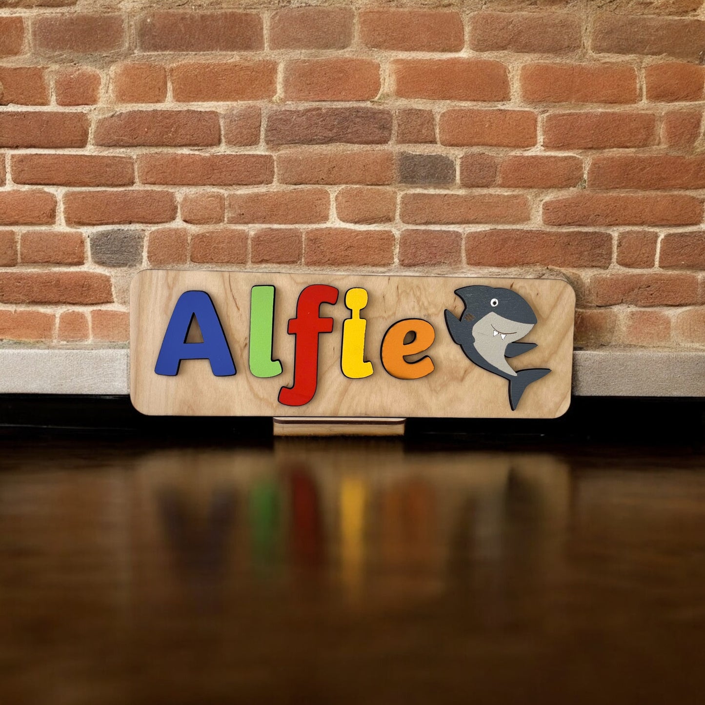 Personalised Name Puzzle with a Shark