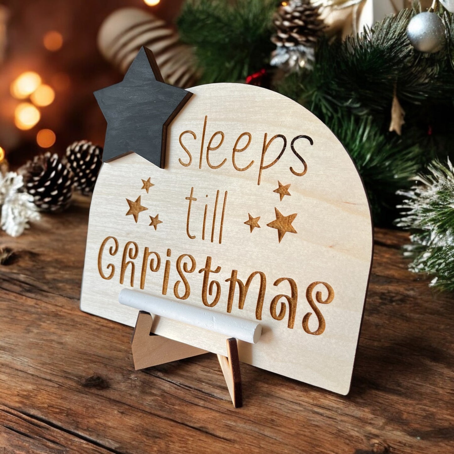 Personalised Sleeps till Christmas Countdown