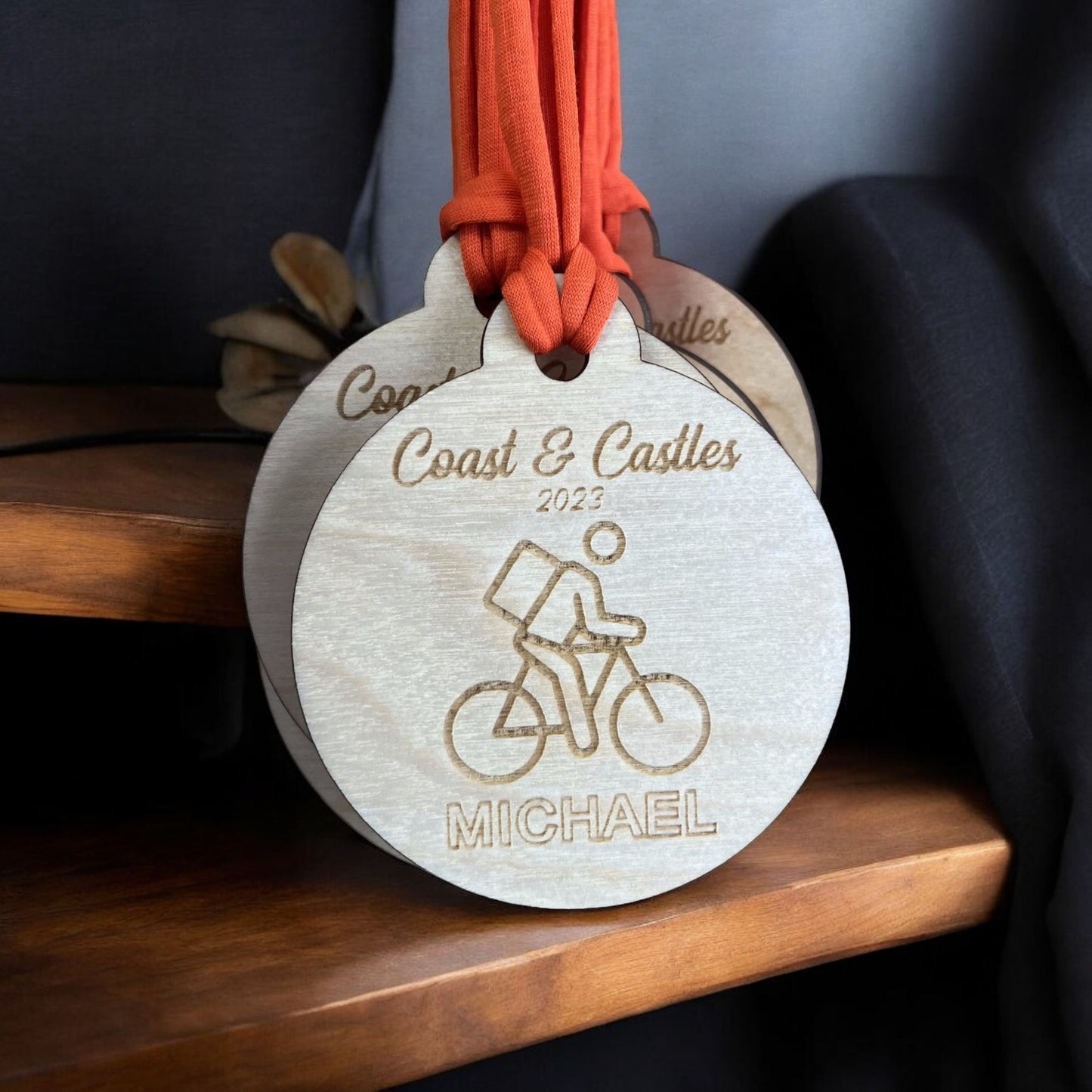 Personalised Wooden Medals - 70mm