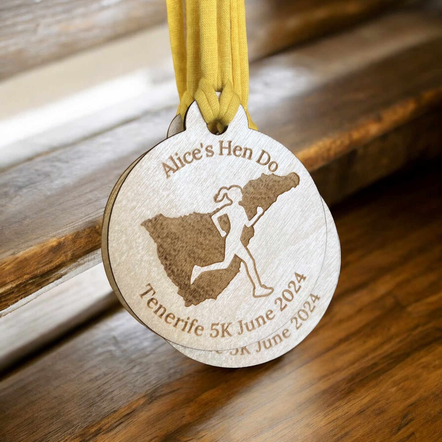 Personalised Wooden Medals - 60mm