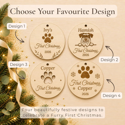 Personalised Pet First Christmas Bauble