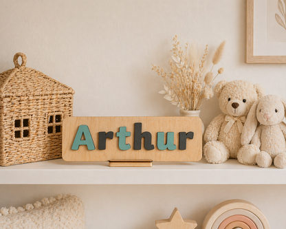 Personalised Wooden Name Puzzle with Name Only