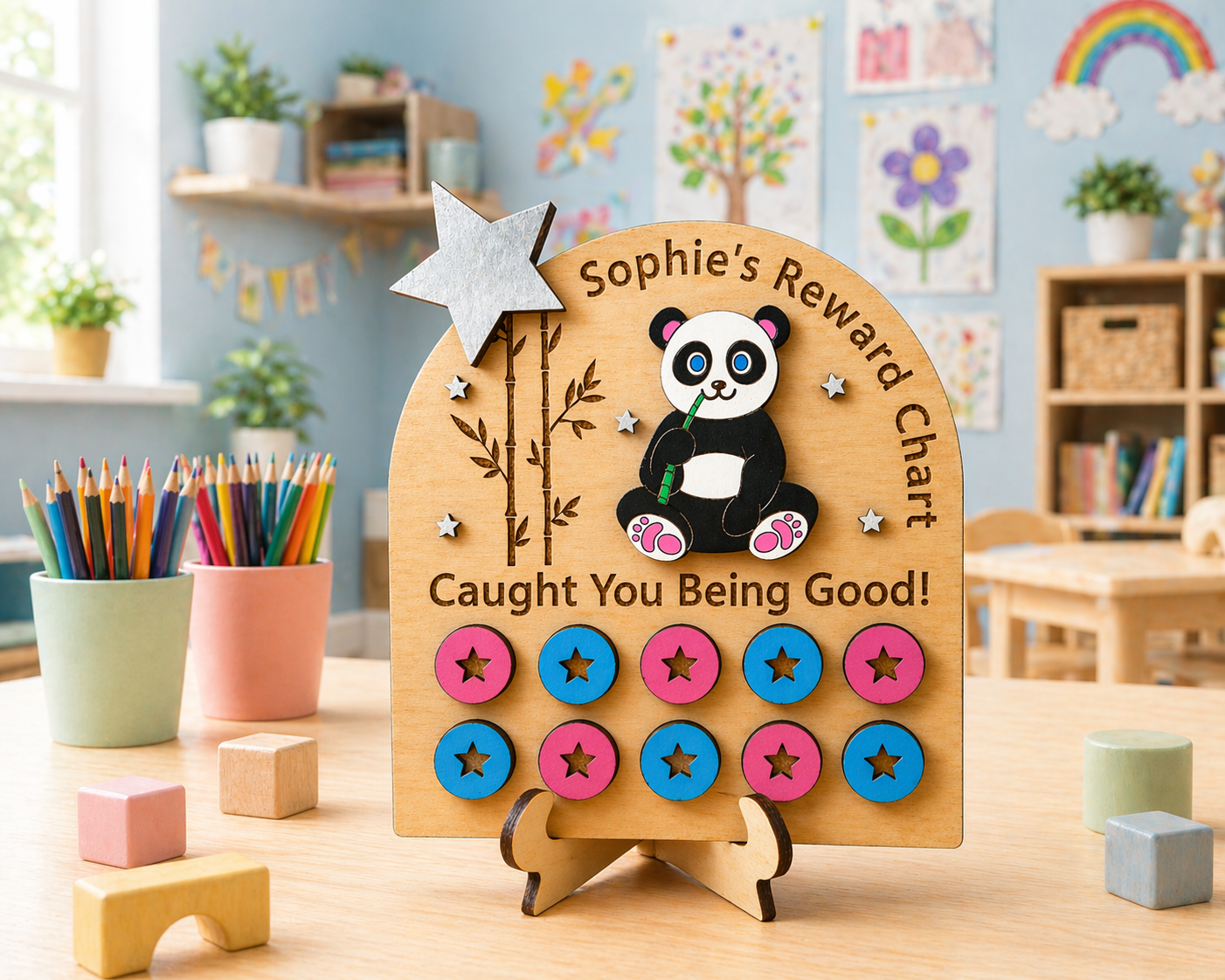 Personalised Wooden Reward Chart
