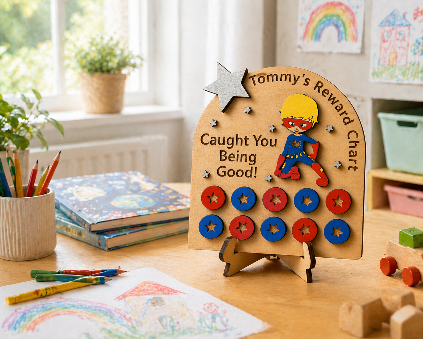 Personalised Wooden Reward Chart