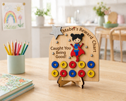 Personalised Wooden Reward Chart