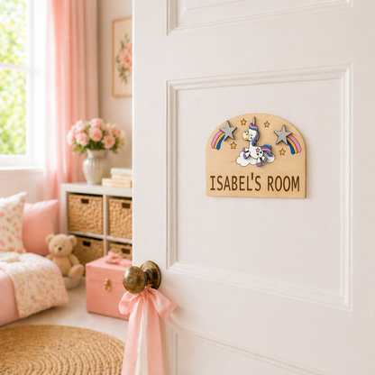 Personalised Wooden Door Sign
