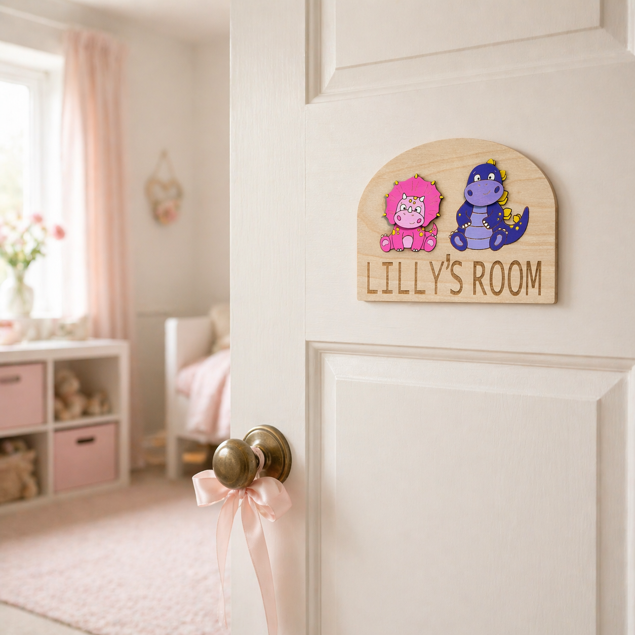 Personalised Wooden Door Sign