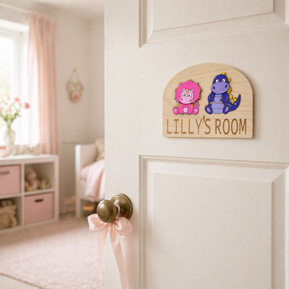 Personalised Wooden Door Sign