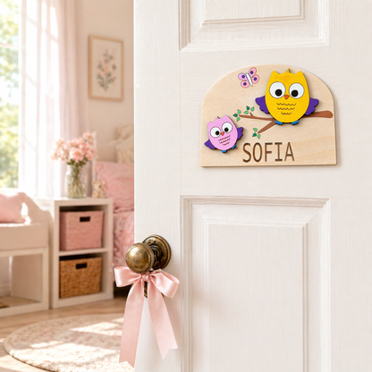 Personalised Wooden Door Sign