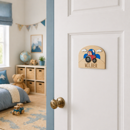 Personalised Wooden Door Sign