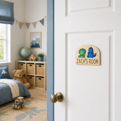Personalised Wooden Door Sign