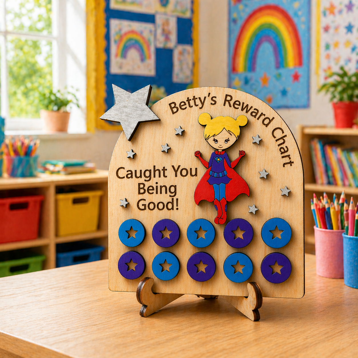 Personalised Wooden Reward Chart