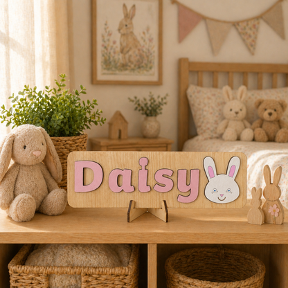 Personalised Wooden Name Puzzle with Character Pieces