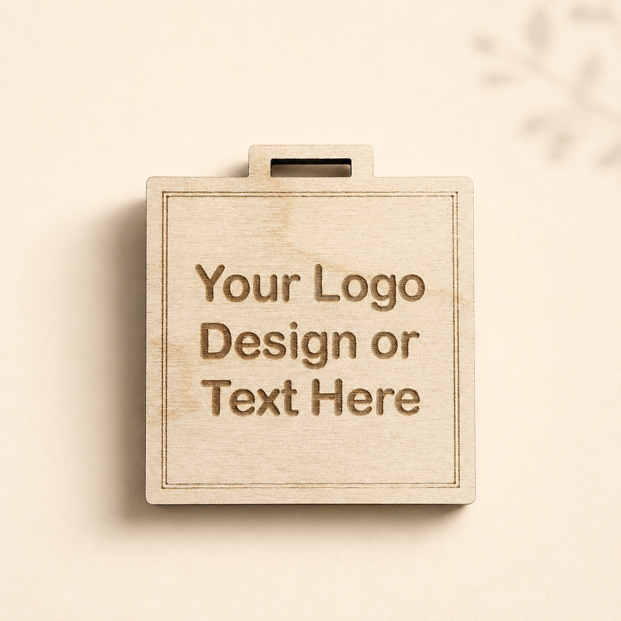 Personalised Square Wooden Medals - 70mm