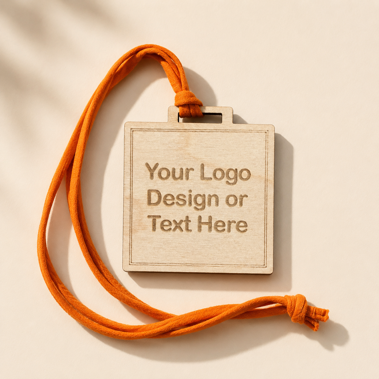 Personalised Square Wooden Medals - 70mm