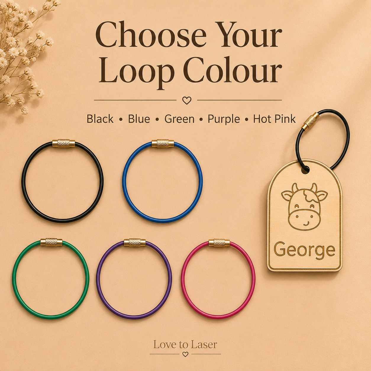 Personalised Wooden School Bag Tag