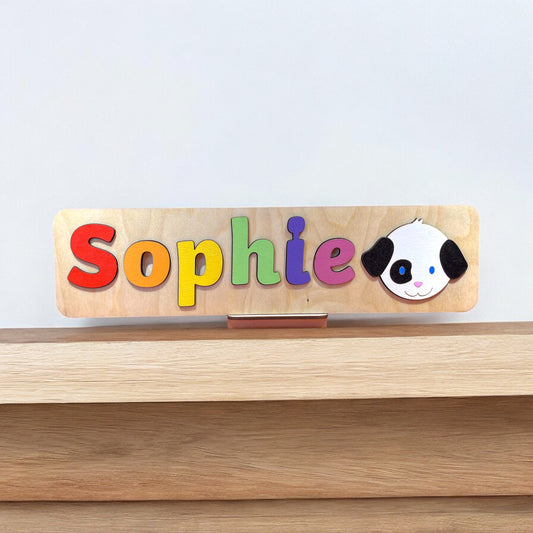 Personalised Name Puzzle with a Dog