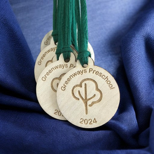 Personalised Wooden Medals - 60mm