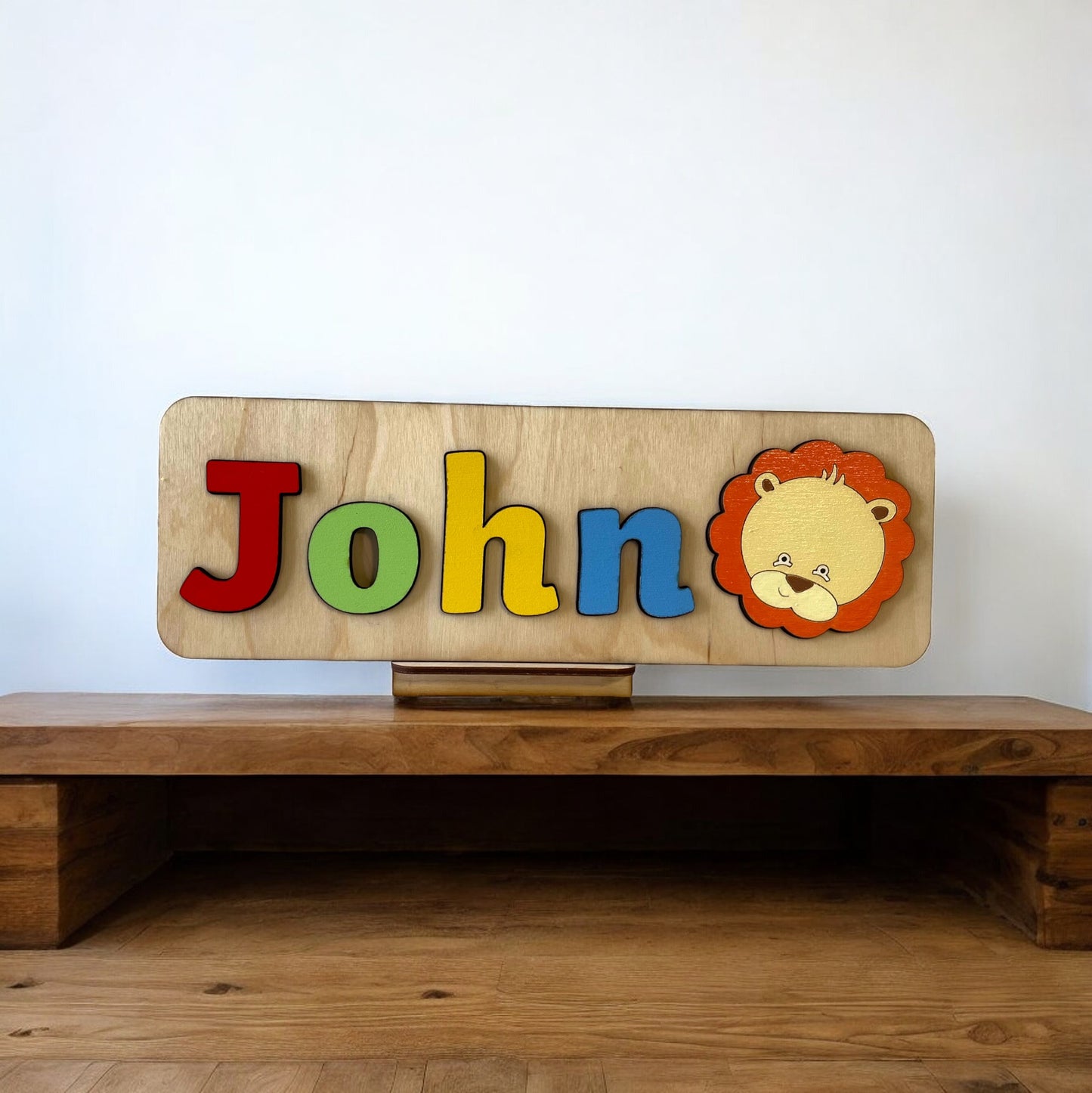 Personalised Name Puzzle with a Lion