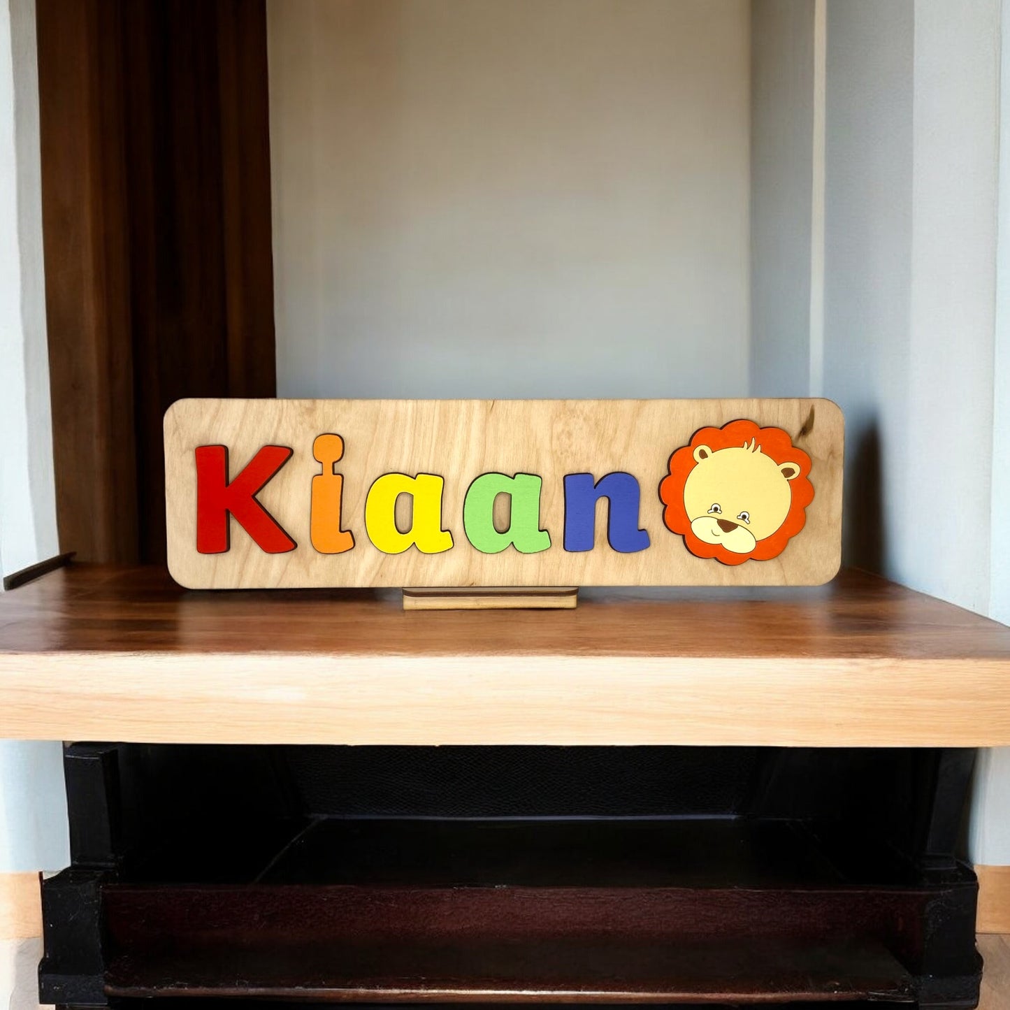 Personalised Name Puzzle with a Lion