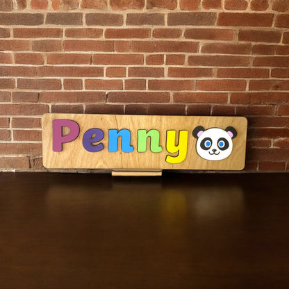 Personalised Name Puzzle with a Panda