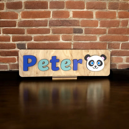 Personalised Name Puzzle with a Panda