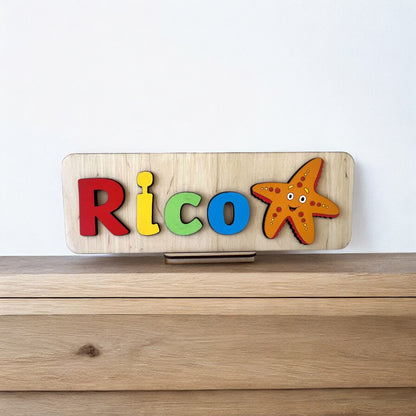 Personalised Name Puzzle with a Starfish