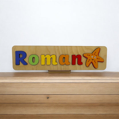 Personalised Name Puzzle with a Starfish