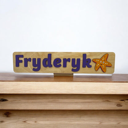 Personalised Name Puzzle with a Starfish