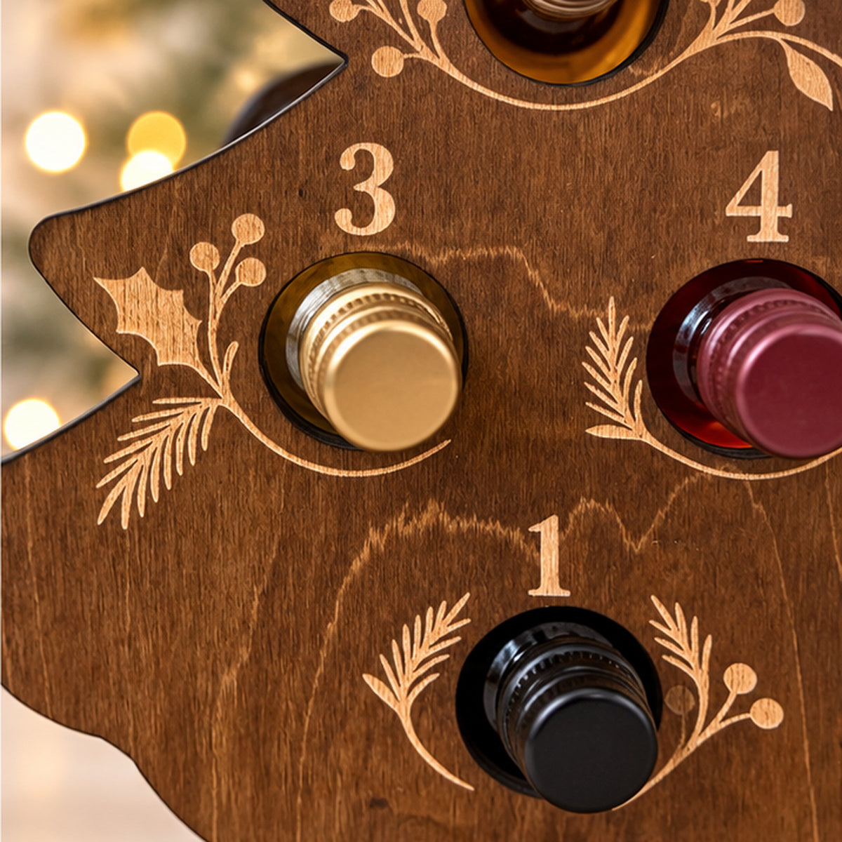 12 Days of Christmas Wooden Bottle Tree Advent Calendar