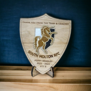 Personalised Wooden Trophy Shield